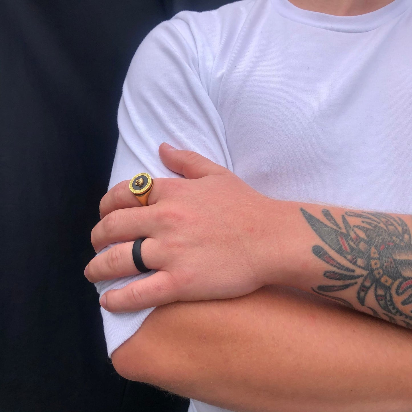 Classic Sort Herre Silikonering - NewRing - Silikonering i farverne: sort ring, hvid ring, lyserød ring, blå ring, grå ring i typerne: blød ring, herre ring, dame ring