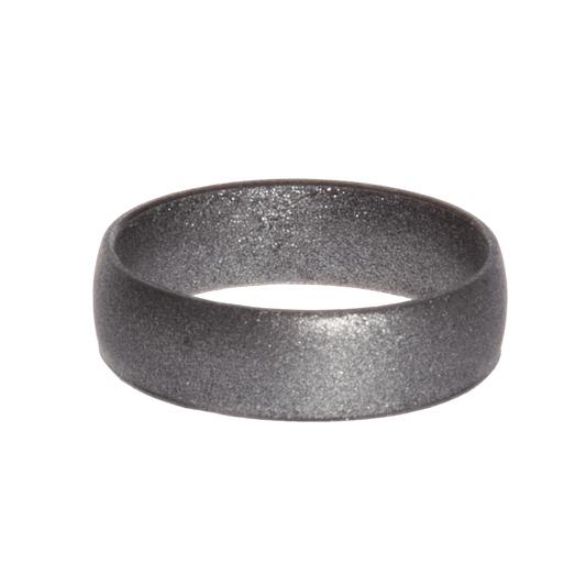 Metallic Graphite Sølv Herre Silikonering - NewRing - Silikonering i farverne: sort ring, hvid ring, lyserød ring, blå ring, grå ring i typerne: blød ring, herre ring, dame ring